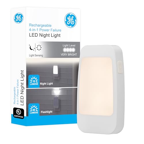 Luz 4-en-1 GE SmartGlow: Seguridad y Confort en Cada Momento