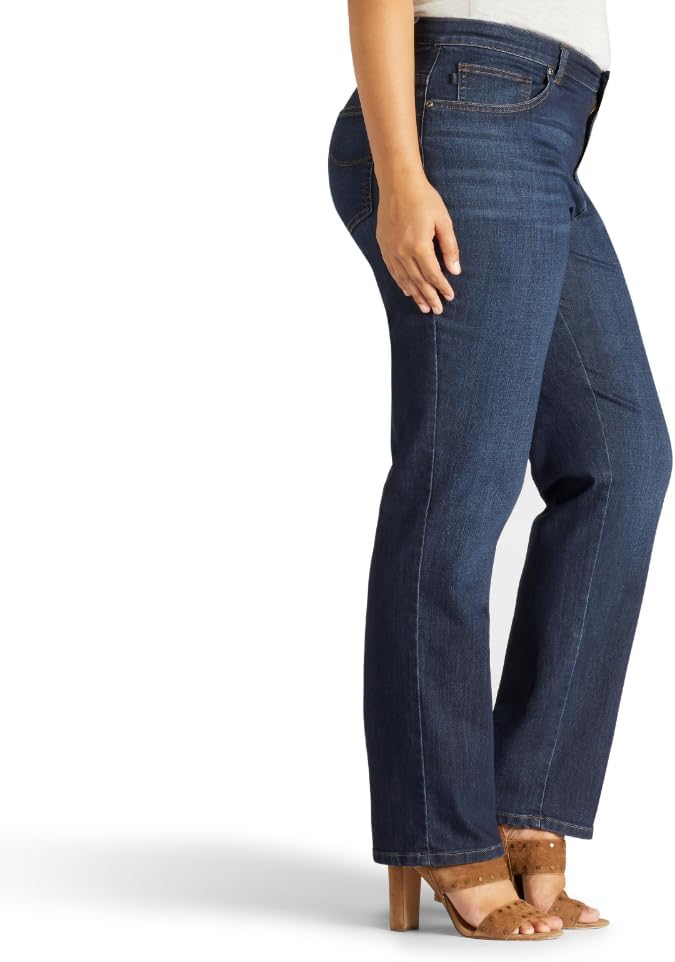 Lee Women's Plus Size Relaxed Fit Straight Leg Jean