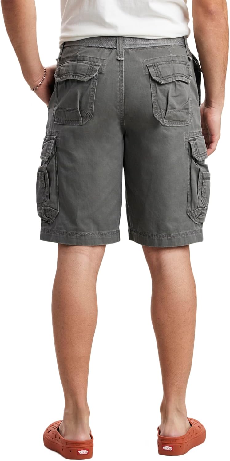 UNIONBAY Men's Survivor Belted Cargo Short-Reg and Big & Tall Sizes