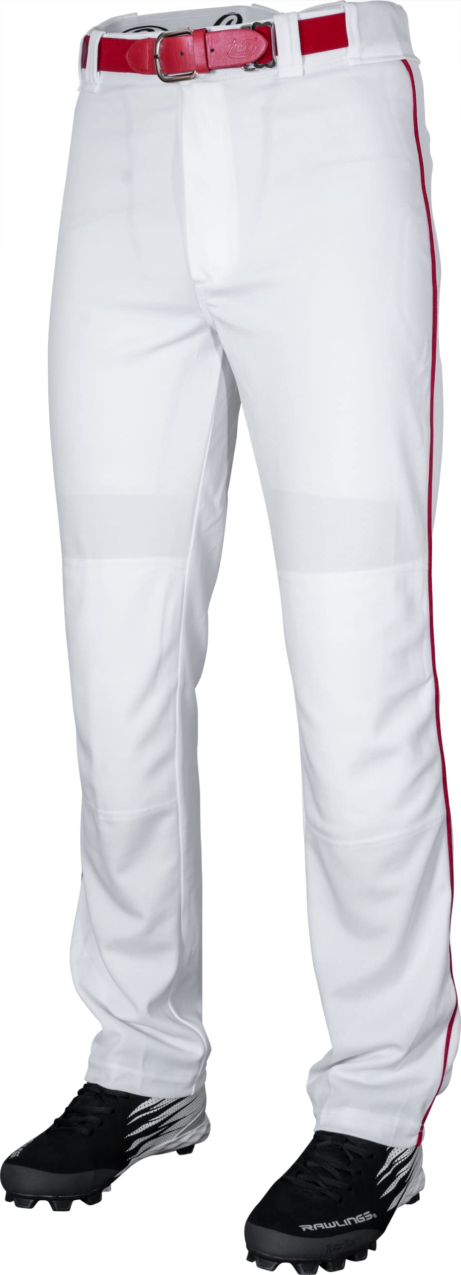 Rawlings Semi-Relaxed Full Length Baseball Pant | Solid & Piped Options | Adult Sizes | Multiple Colors