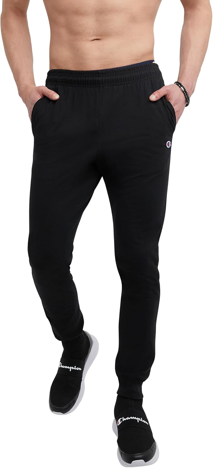 Champion Men's Joggers, Lightweight Lounge Pants, Jersey Graphic Pants for Men, 31"