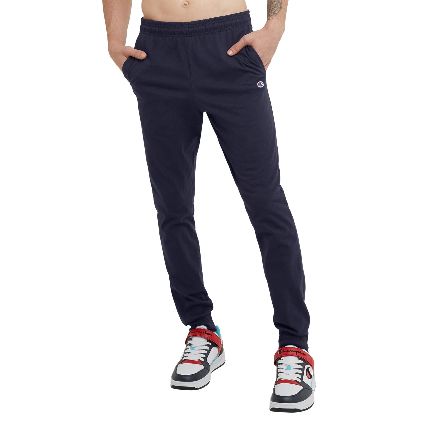 Champion Men's Joggers, Lightweight Lounge Pants, Jersey Graphic Pants for Men, 31"