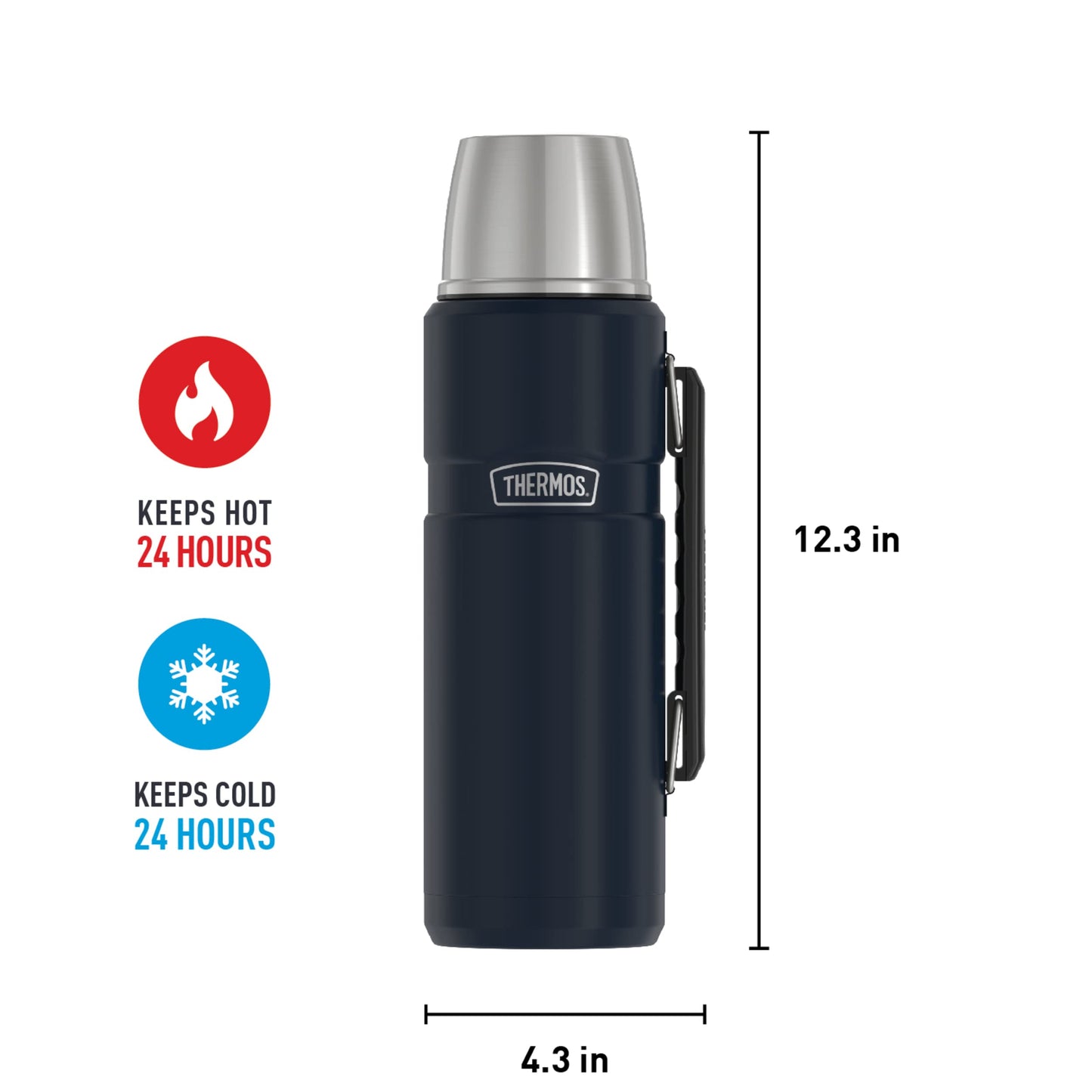 Botella de Bebidas THERMOS Stainless King 40 oz - Midnight Blue