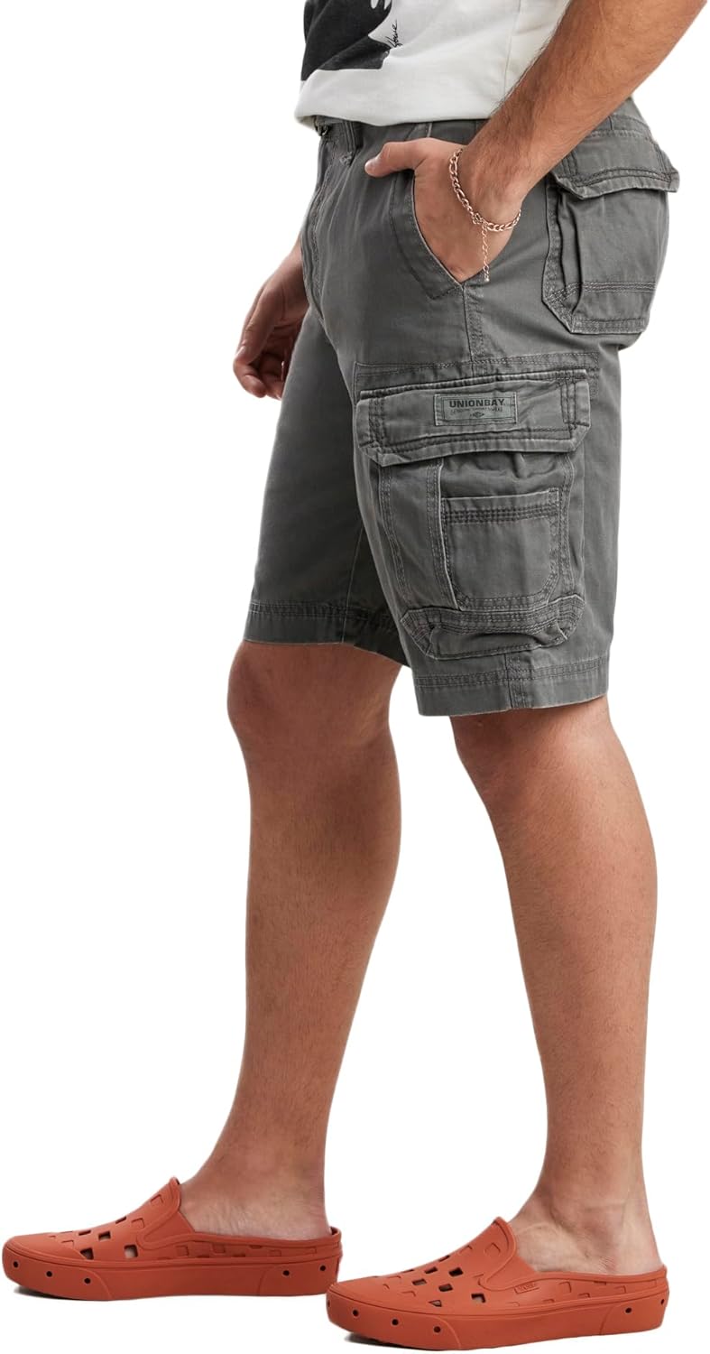 UNIONBAY Men's Survivor Belted Cargo Short-Reg and Big & Tall Sizes