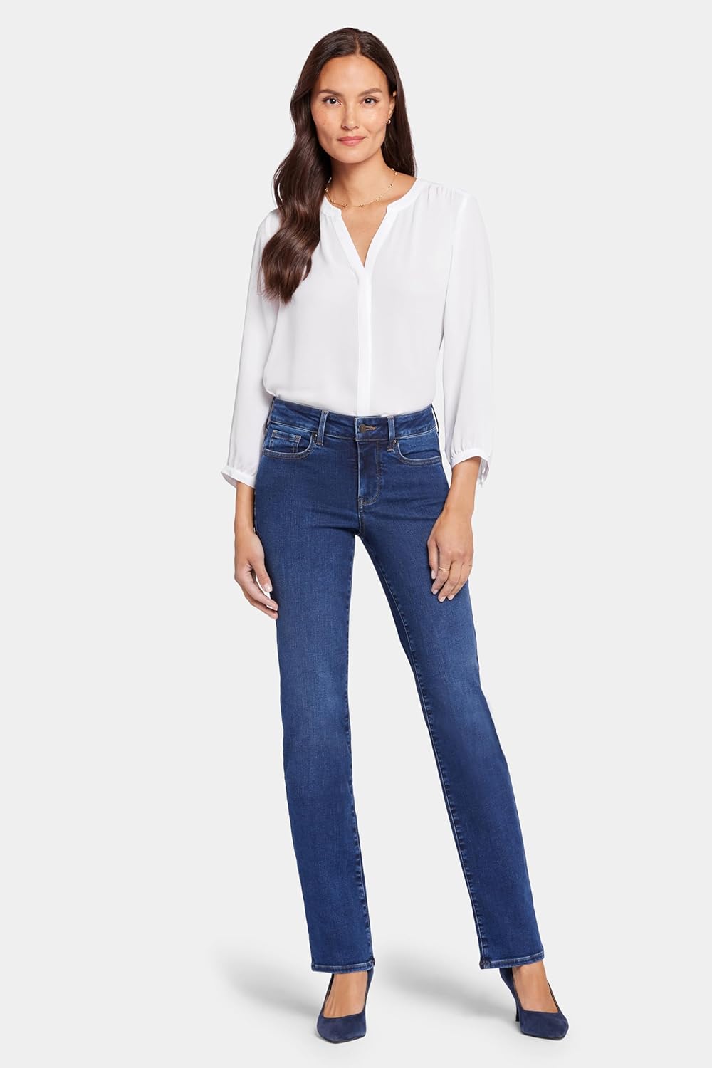 NYDJ Women's Petite Marilyn Straight Jean