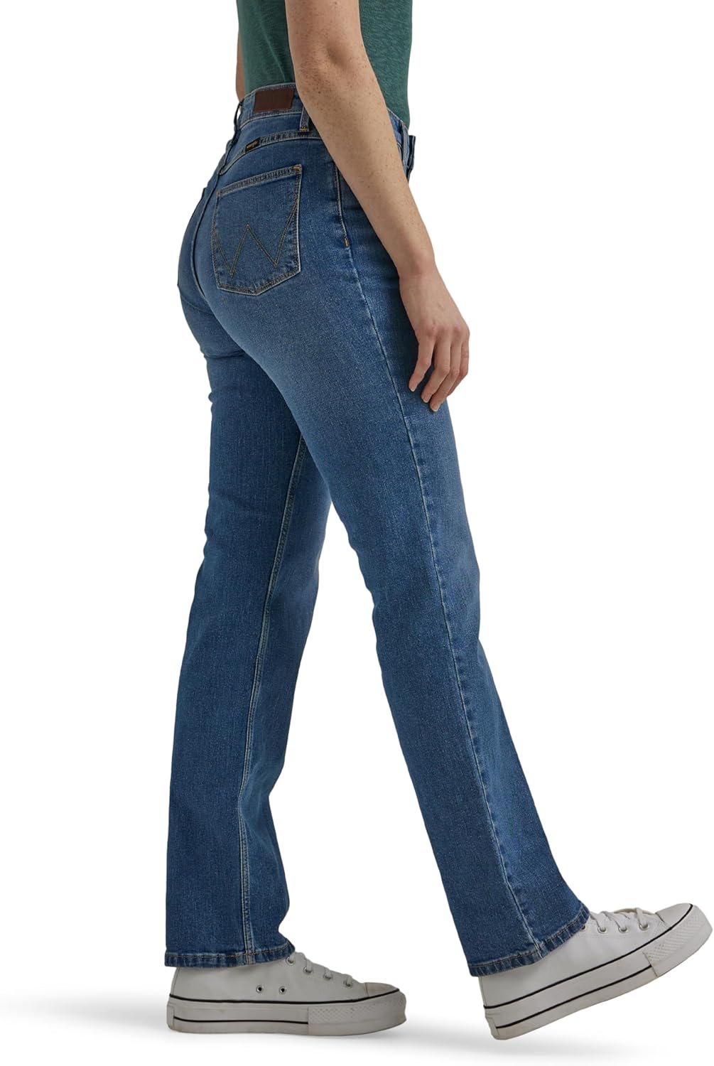 Wrangler Women's High Rise True Straight Fit Jeans