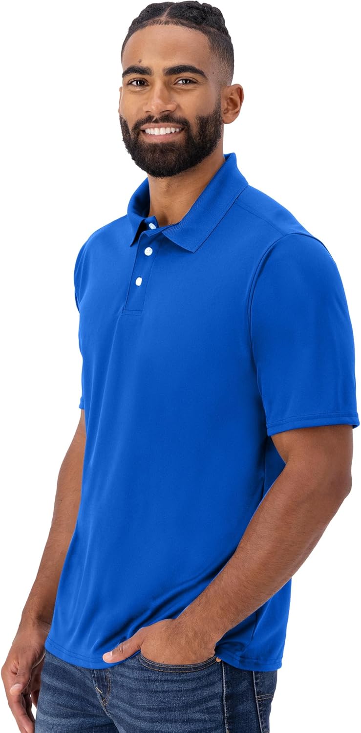 Hanes Men's Cool Dri Polo Shirt, Quick-Drying Performance Polo For Men, 40+ Upf Protection