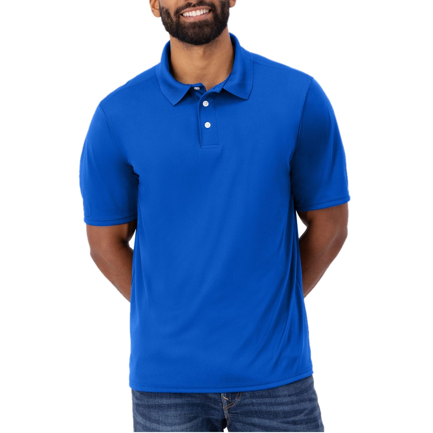 Hanes Men's Cool Dri Polo Shirt, Quick-Drying Performance Polo For Men, 40+ Upf Protection