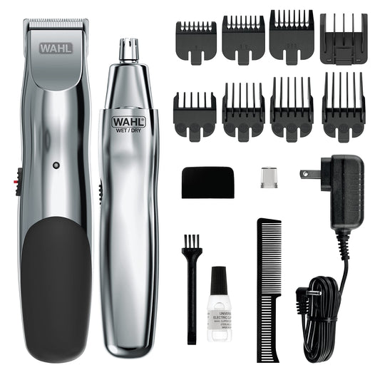 Wahl Groomsman | Kit Recargable para Recorte de Barba y Nariz