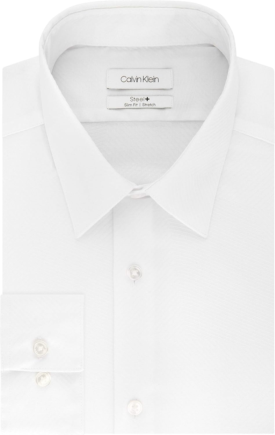 Calvin Klein Men's Slim Fit Non Iron Stretch Solid Dress Shirt