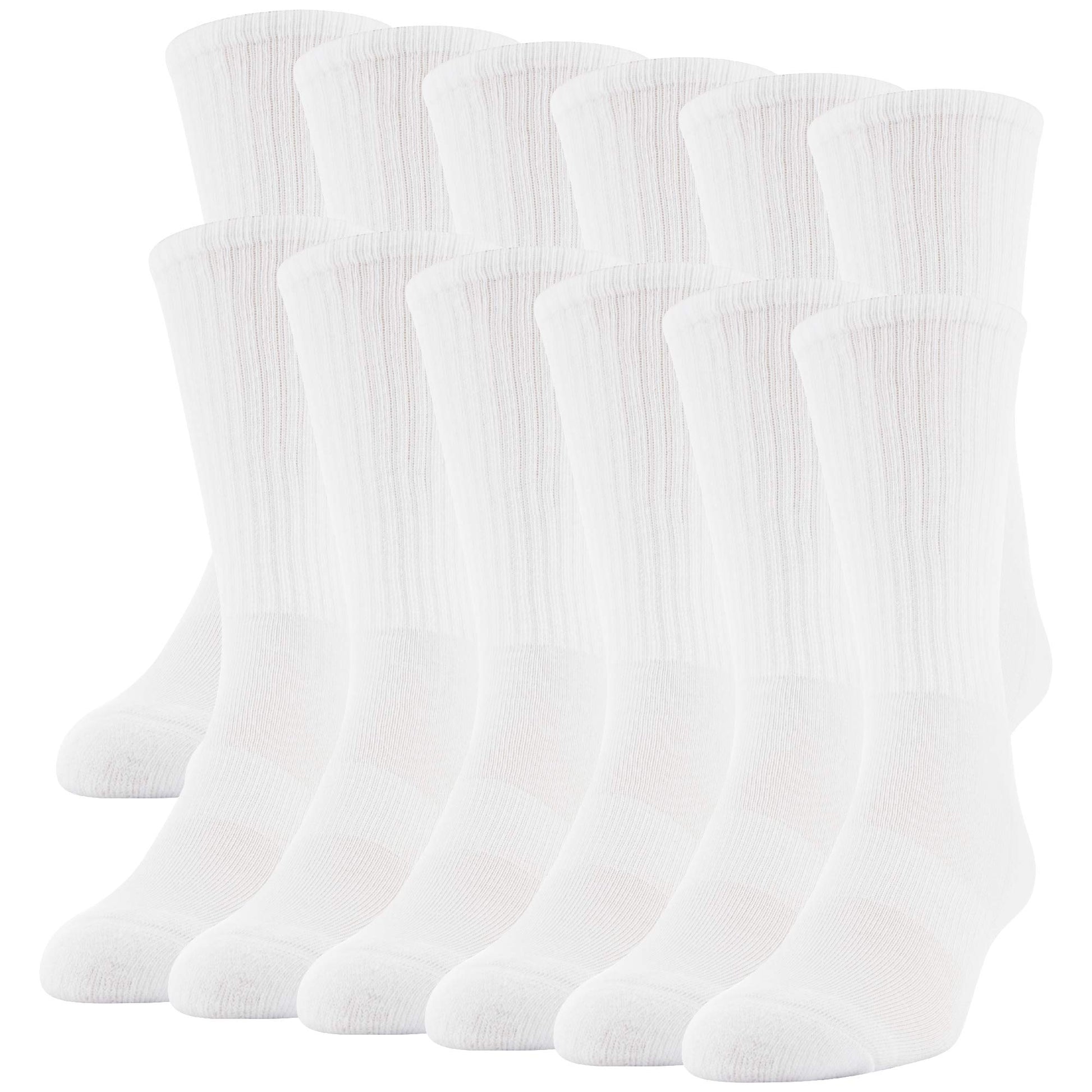 Gildan Men's Performance Crew Socks, 12 Pairs