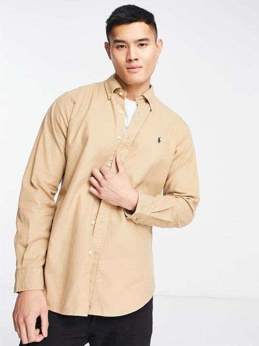 CAMISA OXFORD POLO RALPH LAUREN BEIGE